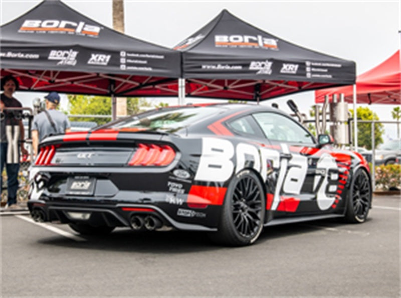 Borla 2018 Ford Mustang GT 5.0L AT/MT (w/o Valves) S-Type 3in Cat-Back Exhaust w/Carbon Fiber Tips 140745CF 140745CF Photo - lifestyle view