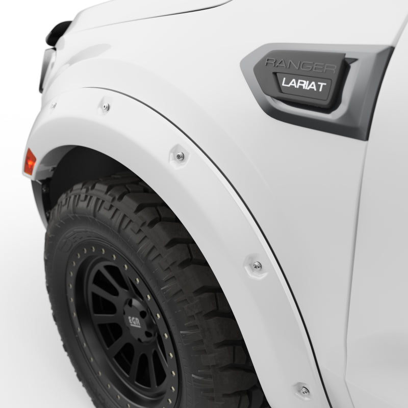 EGR 19-22 Ford Ranger Painted To Code Oxford Traditional Bolt-On Look Fender Flares White Set Of 4 793554-YZ 793554-YZ Photo - Close Up