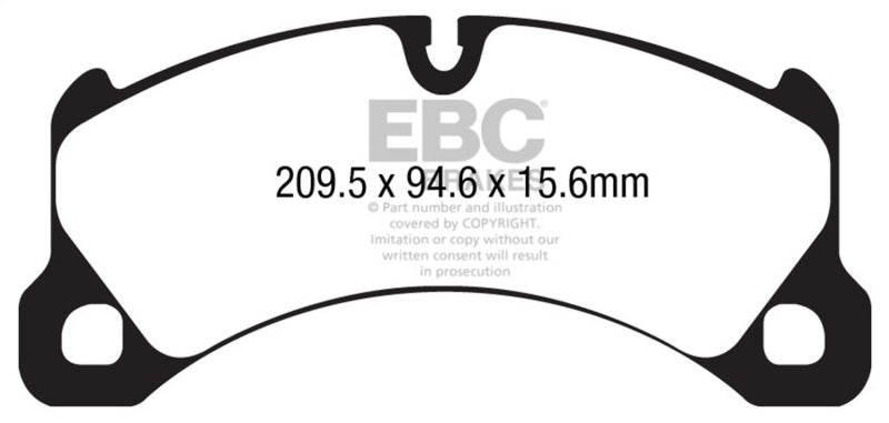 EBC 10-17 Porsche Cayenne (2nd Gen) Bluestuff Front Brake Pads DP52162NDX DP52162NDX Photo - Primary