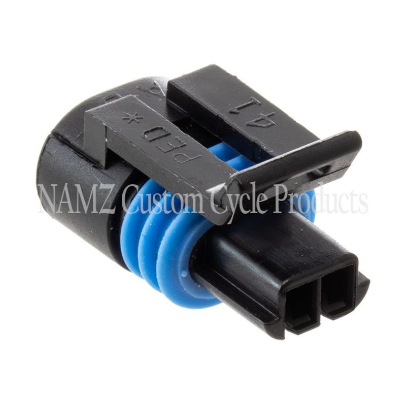NAMZ 95-06 V-Twin (Except 2006 Dyna) OEM Engine Temp Connector w/Terminals (HD 72273-95) ND-12162193-B ND-12162193-B Photo - Primary