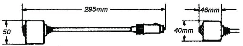 Hella Reading Lamp Black Mg12 2Ab 004532171 004532171 Technical Drawing