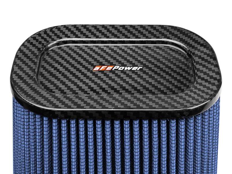 aFe Magnum FLOW Pro 5R Air Filter (5.5x 7.5)in F (9x 7)in B (5.8 x 3.8)in T (Carbon Fiber) x 10in H 24-90110-CF 24-90110-CF Photo - Unmounted