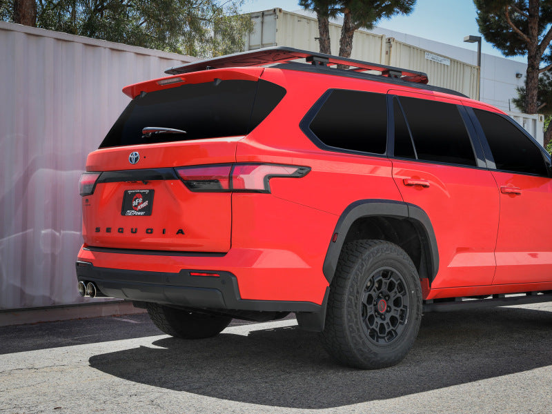 aFe 23-24 Toyota Sequoia V6 3.4L Vulcan Series 2-1/2in to 3in 304 SS Cat-Back Exhaust w/Polished Tip 49-36068-P 49-36068-P Photo - Mounted