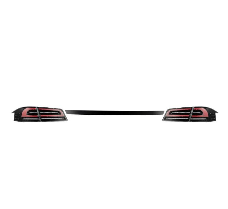 AlphaRex 12-21 Tesla Model S LUXX-Series LED Tail Lights - Black/Red 601130 601130 User 2