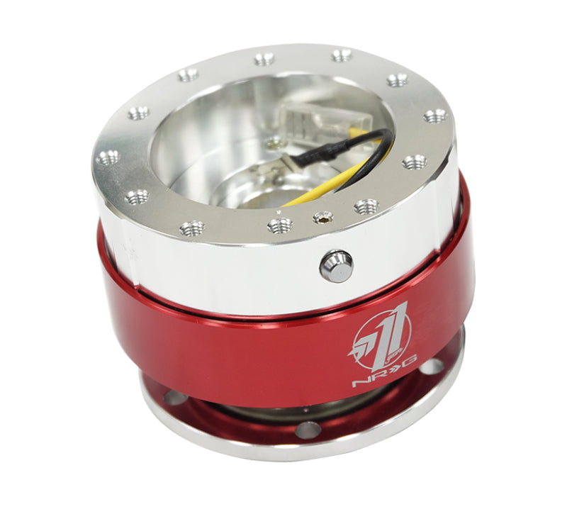 NRG Quick Release - Silver Body/Red Chrome Ring SRK-100RD Photo - Primary
