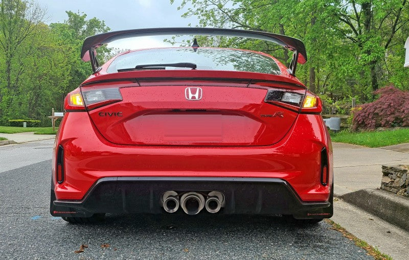 Rally Armor 2023+ Honda Civic Type R Black Mud Flap Light Blue Logo MF97-UR-BLK-NB MF97-UR-BLK-NB User 1
