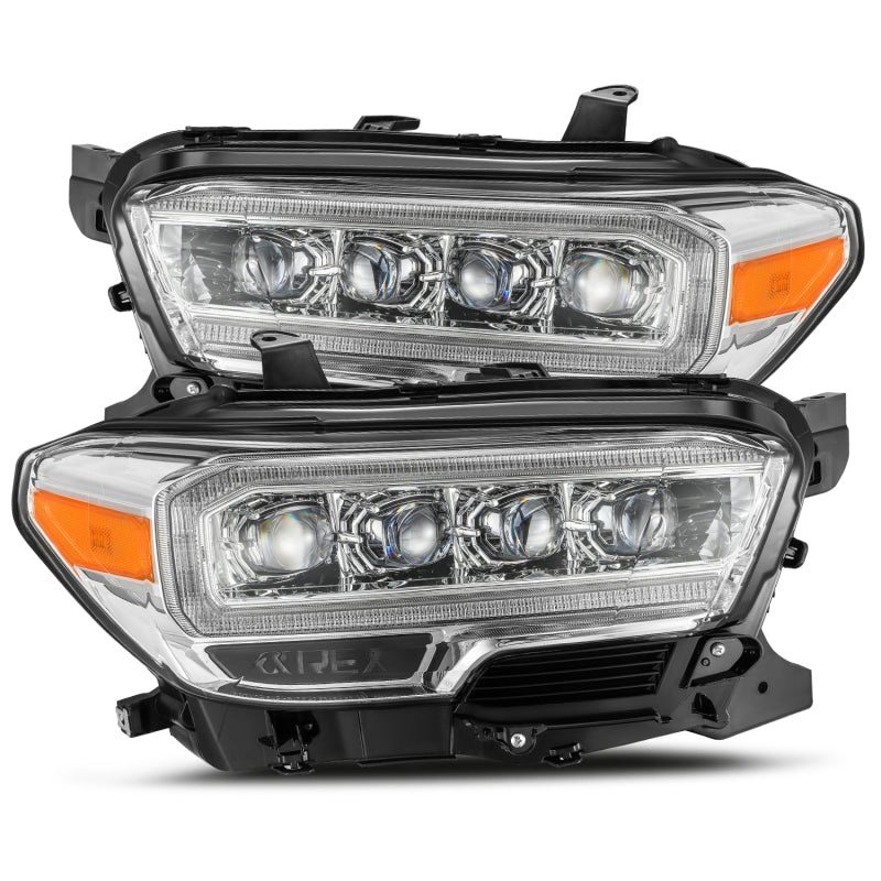 AlphaRex 16-20 Toyota Tacoma NOVA LED Projector Headlights Plank Style Chrome w/Activation Light 880706 880706 Photo - Primary