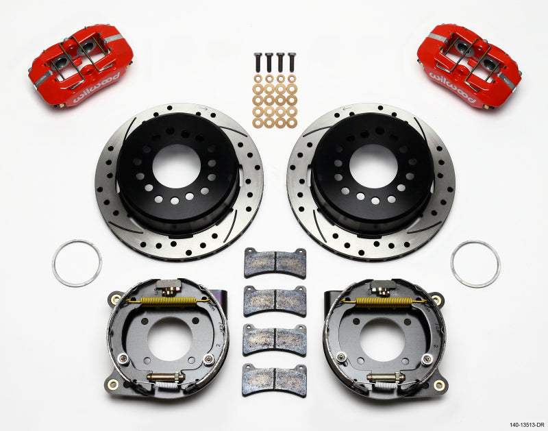 Wilwood FDP-LP 11.00" P-Brake Kit, Drill-Red, BOP Axle, 2.75" Bearing ,2.75 140-13513-DR Photo - Primary