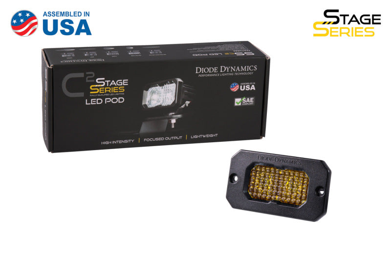 Diode Dynamics Stage Series 2 In LED Pod Pro - Yellow Flood Flush ABL Each DD6438S DD6438S User 3