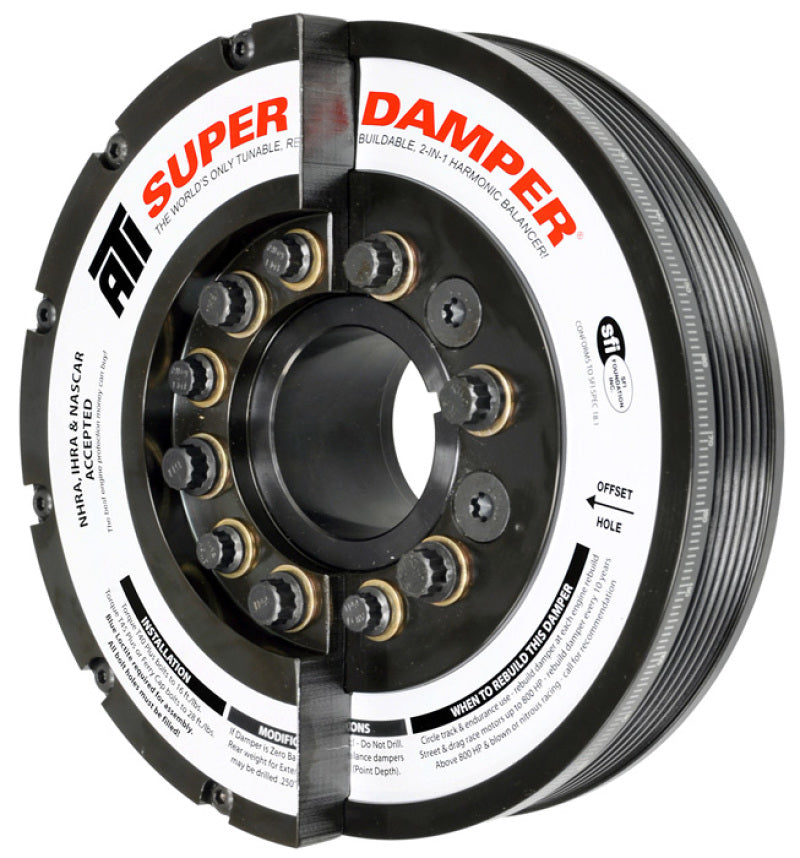 ATI Damper - 7.425in - Steel - 6 Grv - Duramax - 01-05 - LB7 & LLY - Ext Bal - 3 Ring - Diesel ATI917371 ATI917371 User 1