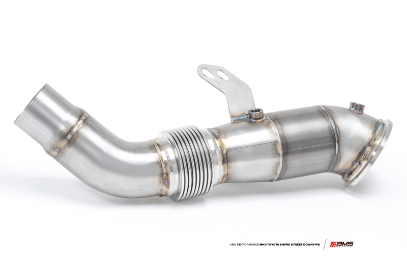 AMS Performance 2020+ Toyota Supra A90 Street Downpipe w/GESI Catalytic Converter AMS.38.05.0001-2 AMS.38.05.0001-2 Photo - Primary