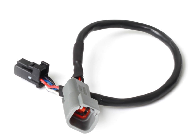 Haltech 3in CAN Adaptor Cable DTM-4 Female Receptacle/Socket to 8 Pin Black Tyco HT-130040 HT-130040 Photo - Primary