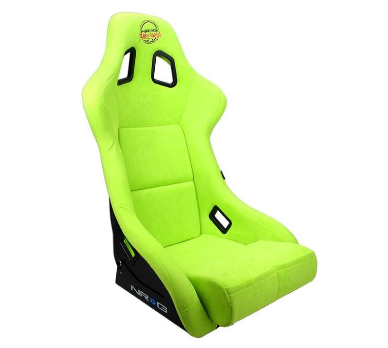 NRG FRP Bucket Seat PRISMA Edition - Large (Neon Green Alcantara/ Pearlized Back) FRP-302NG-PRISMA FRP-302NG-PRISMA User 1