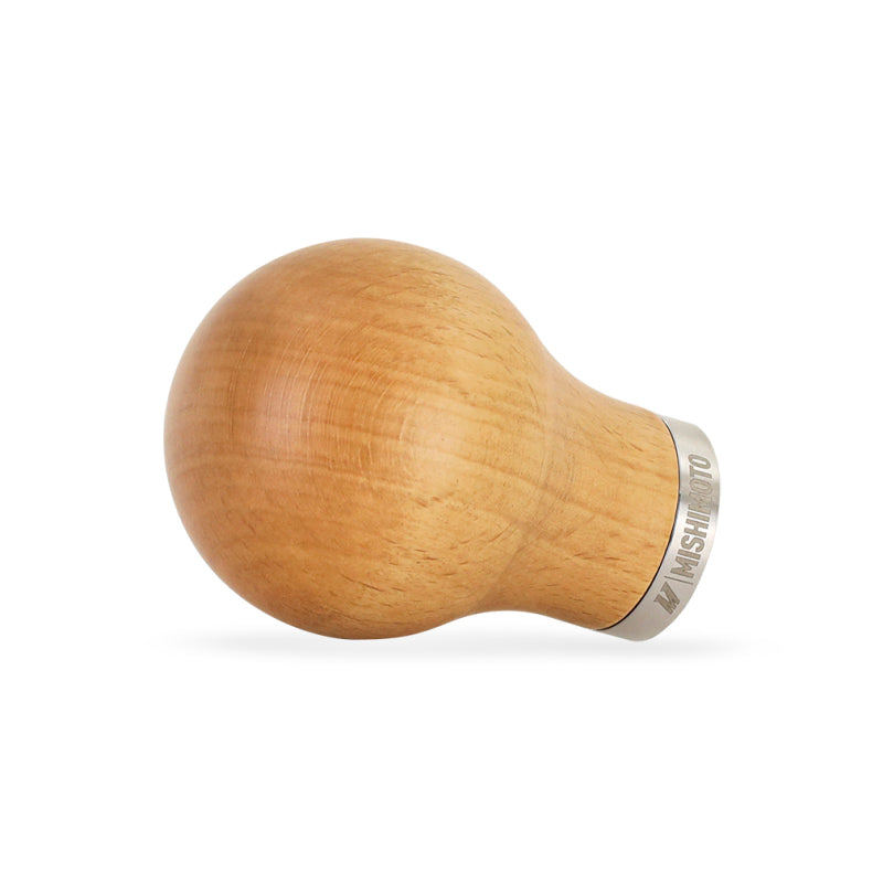 Mishimoto Round Steel Core Wood Shift Knob - Beech MMSK-WD-RBE MMSK-WD-RBE User 1