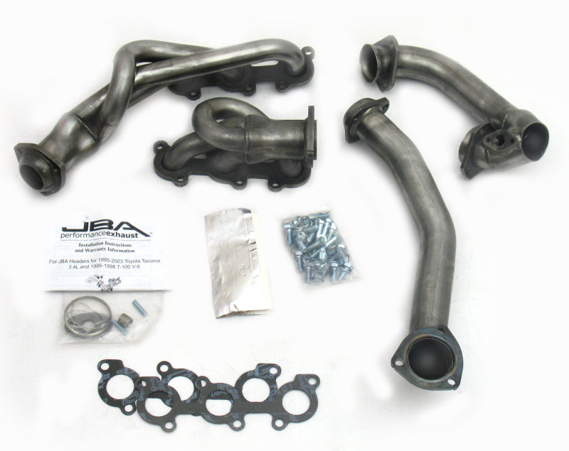 JBA 01-04 Toyota 3.4L V6 w/o EGR 1-1/2in Primary Raw 409SS Cat4Ward Header 2032S 2032S Photo - Primary