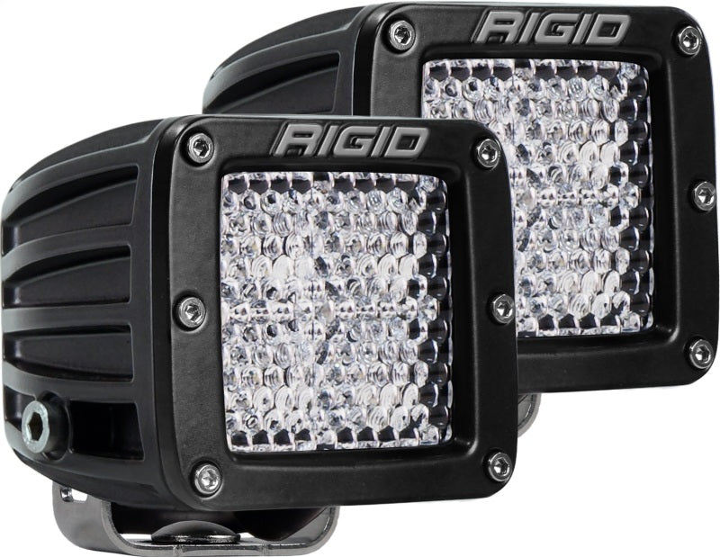 Rigid Industries D-Series Pro Flood Diffused Surface Mount Black Light Pair 202513 Photo - Primary