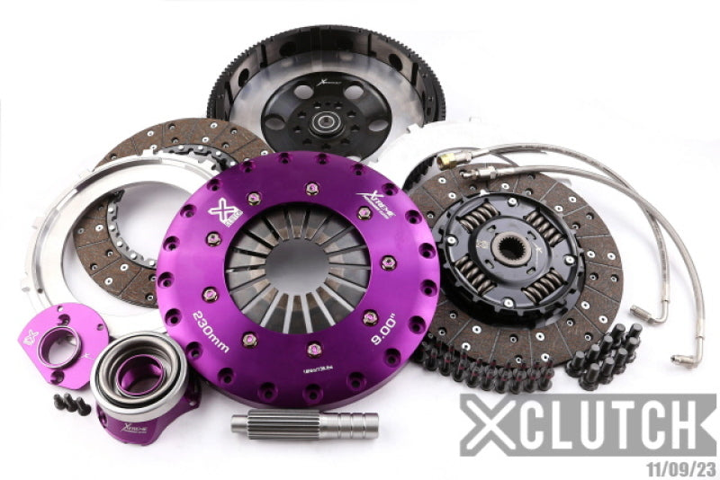 XCLUTCH 91-92 Porsche 911 Turbo 3.3L 9in Twin Sprung Organic Clutch Kit XKPR23601-2A XKPR23601-2A Photo - Primary