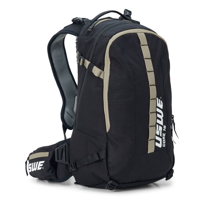 USWE Core Dirt Biking Daypack 16L - Black/Mudgreen 2163337 2163337 User 1