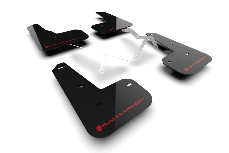 Rally Armor 23-24 Acura Integra Type S Black Mud Flap w/ White Logo MF129-UR-BLK-RD MF129-UR-BLK-RD Photo - Primary