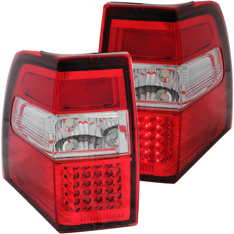 Anzo 2007-2014 Ford Expedition LED Tail lights Red/Clear 311108 Photo - Primary