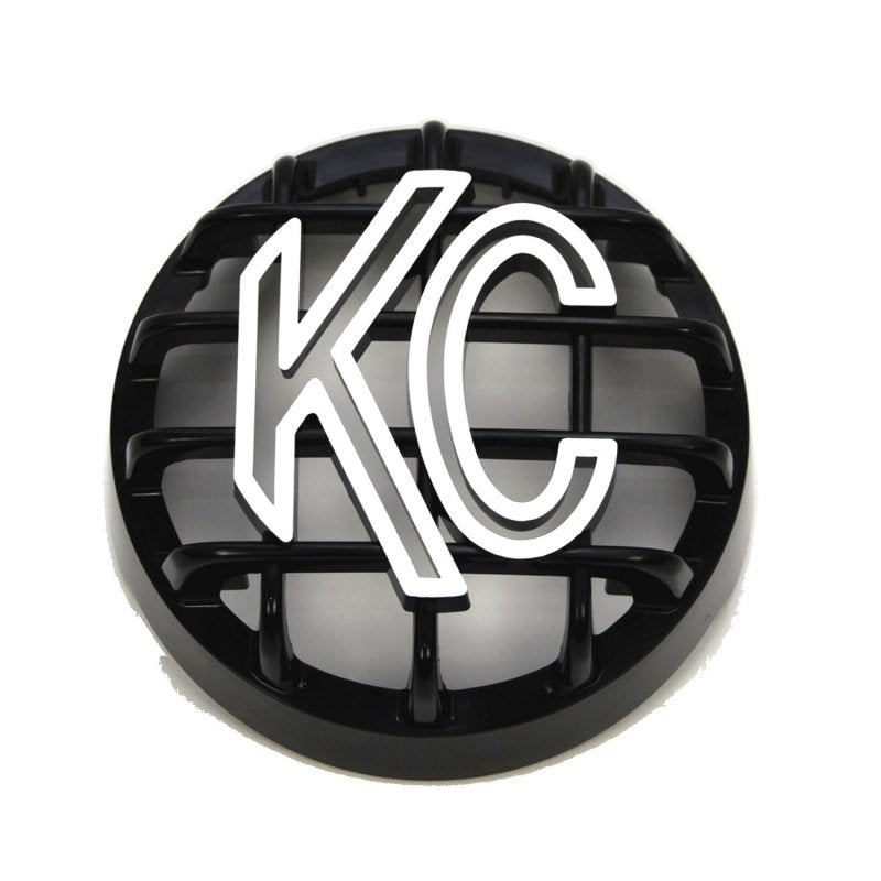 KC HiLiTES 4" Rally 400 - Stone Guard - ABS Plastic - Black / White KC Logo 7219 7219 Photo - Primary