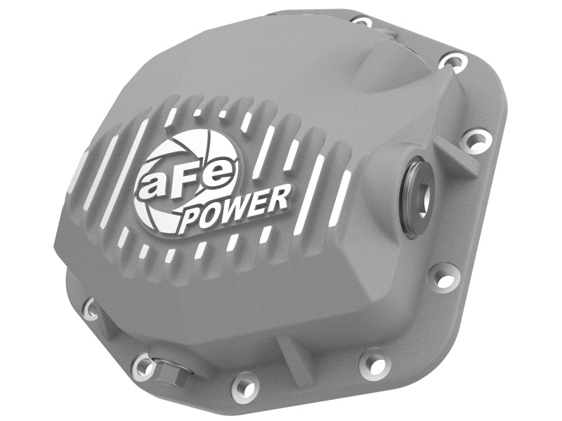 aFe Power Street Series Rear Differential Cover Raw w/Machined Fins 18-21 Jeep Wrangler JL Dana M200 46-71090A 46-71090A Photo - Primary