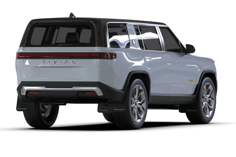 Rally Armor 2022+ Rivian R1S Black UR Mud Flap w/ Light Blue Logo MF108-UR-BLK-ABL MF108-UR-BLK-ABL User 1
