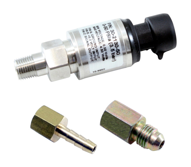 AEM Electronics 3.5 Bar or 50 PSIa Stainless Sensor Kit 30-2130-50 Photo - Primary