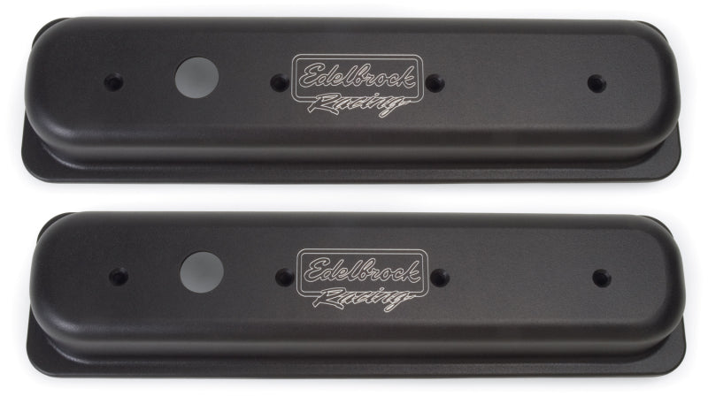 Edelbrock Valve Cover, Victor Series, Chevrolet, 1987-1995 262-400 CID V8, Black 41723 Photo - Primary