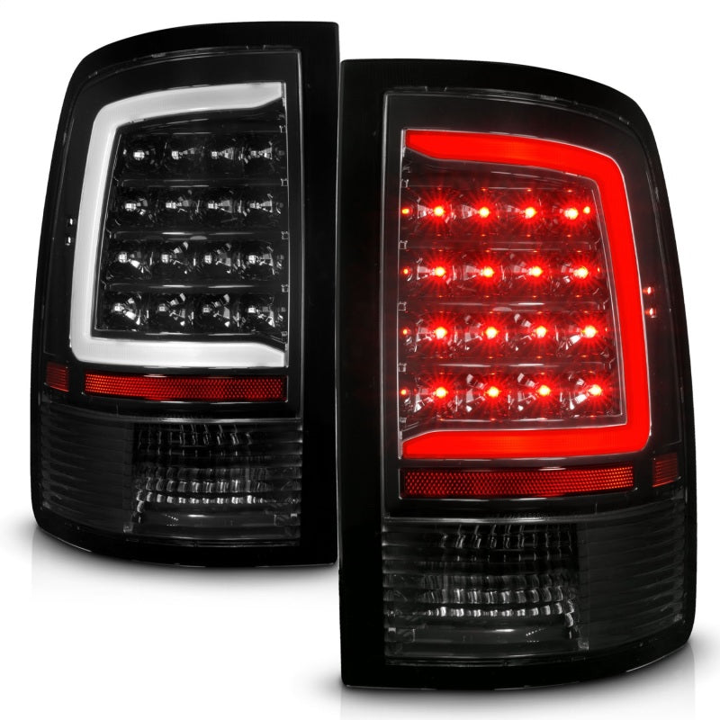 ANZO 09-18 Dodge Ram 1500 Full LED Tailights w/ Sequential Black Housing/Clear Lens 311452 311452 Photo - Unmounted