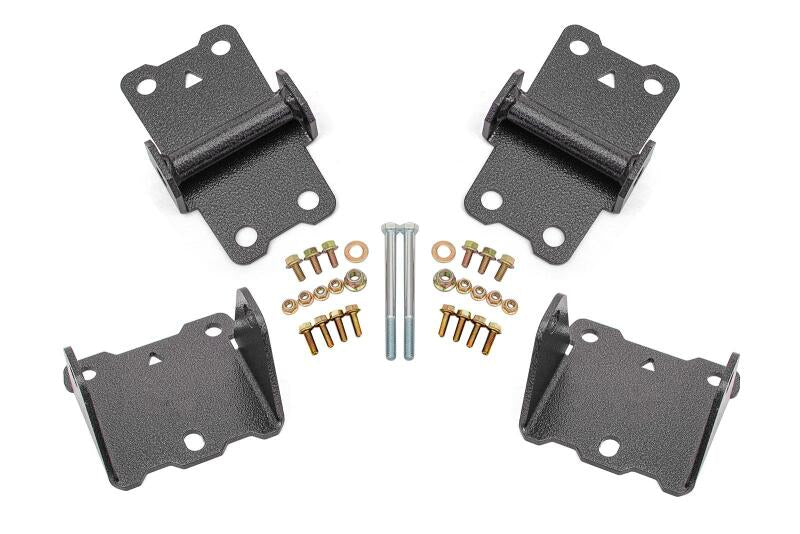 BMR Suspension BMR 78-87 G-Body Motor Mount Kit Upper & Lower Solid - Black Hammertone MM461H MM461H User 1