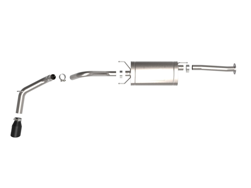 aFe 16-22 Toyota Tacoma Apollo GT Series 2.5in. - 3in. 409 SS Cat-Back Exhaust System w/ Black Tip 49-46063-B 49-46063-B Photo - Unmounted