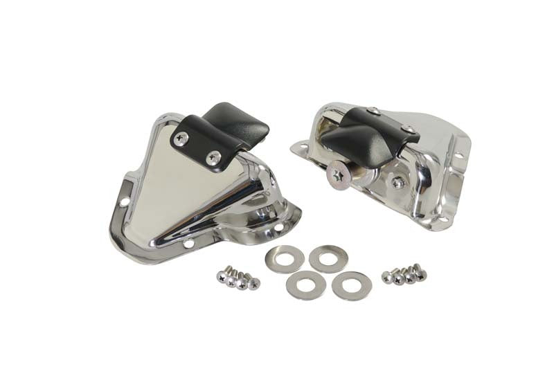 Kentrol 81-95 Jeep CJ/Wrangler YJ Interior Door Latch Brackets Pair - Polished Silver 30513 30513 Photo - Primary