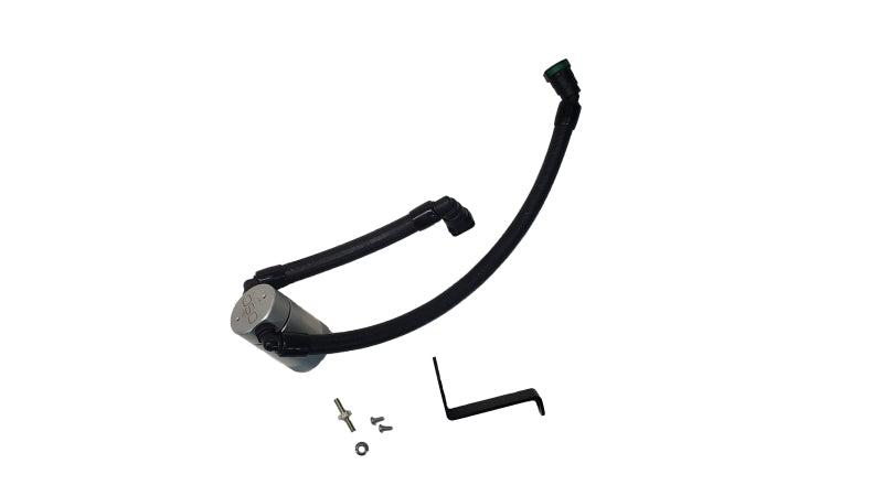 J&L 2024 Ford Mustang GT w/ Whipple Supercharger Oil Separator 3.0 PCV Side - Clear Anodized 3092P-C 3092P-C Photo - Primary