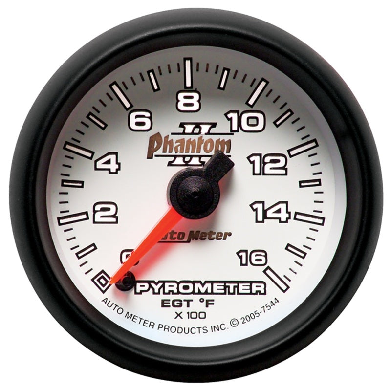 Autometer Gauge, Pyrometer (Egt), 2 1/16" 1600 Deg. F, Digital Stepper Motor 7544 User 2