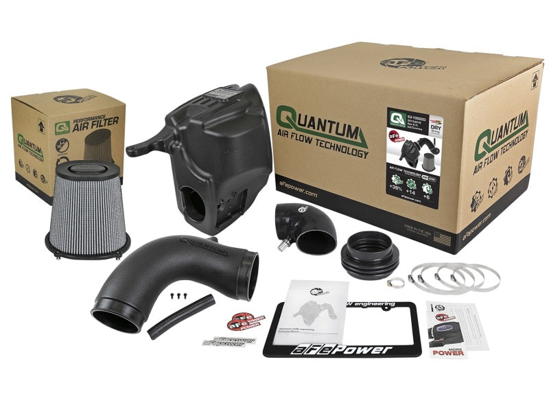 aFe Quantum Pro DRY S Cold Air Intake System 13-18 Dodge Cummins L6-6. 53-10002D Photo - Unmounted