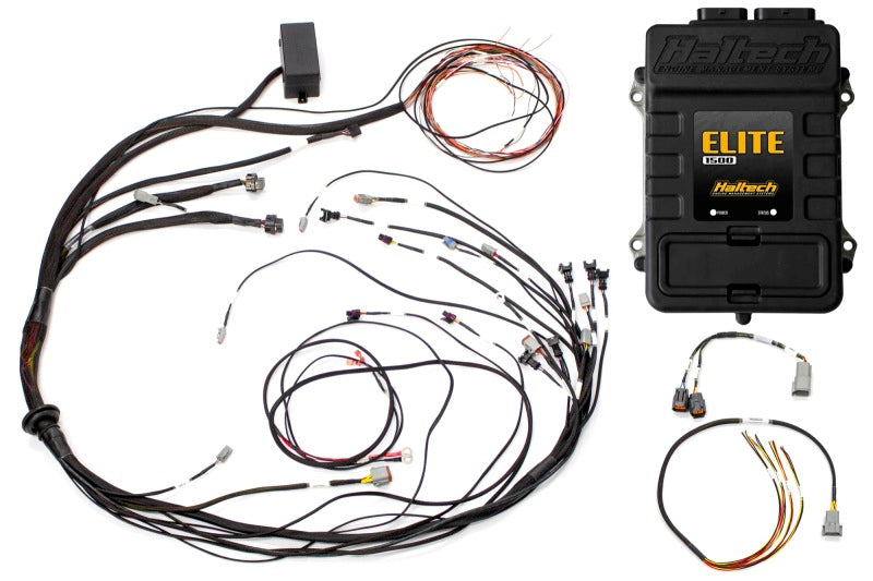 Haltech Elite 1500 Terminated Harness ECU Kit w/ Square EV1 Injector Connectors HT-150985 HT-150985 Photo - Primary