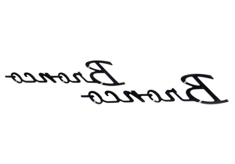 Ford Racing 21-23 Bronco Script Fender Badge - Silver M-1447-BSS M-1447-BSS Photo - Unmounted