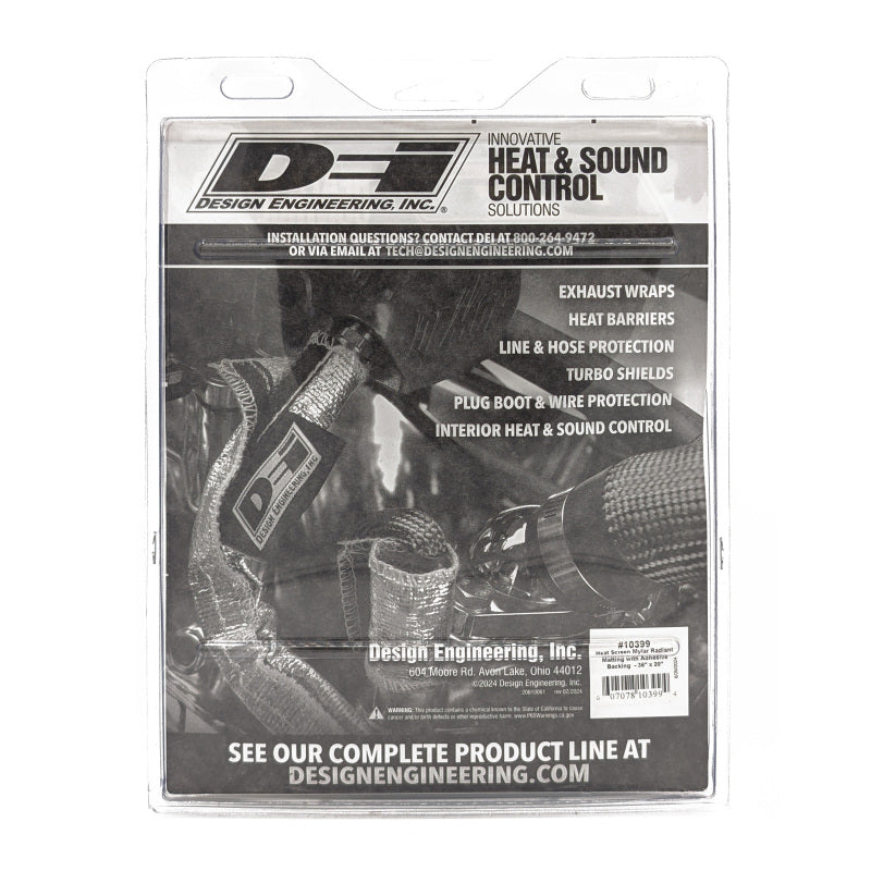 DEI Heat Screen 36in x 20in - Mylar Radiant Glass Fiber Matting w/ Adhesive Backing 10399 10399 Photo - in package