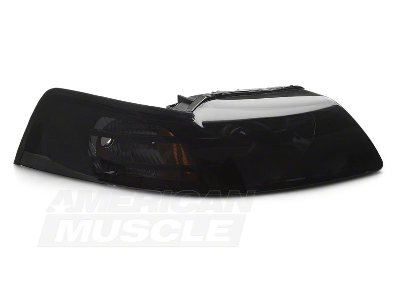 Raxiom 99-04 Ford Mustang Axial Series Projector Headlights- Blk Housing (Smoked Lens) 49126 49126 Photo - Close Up