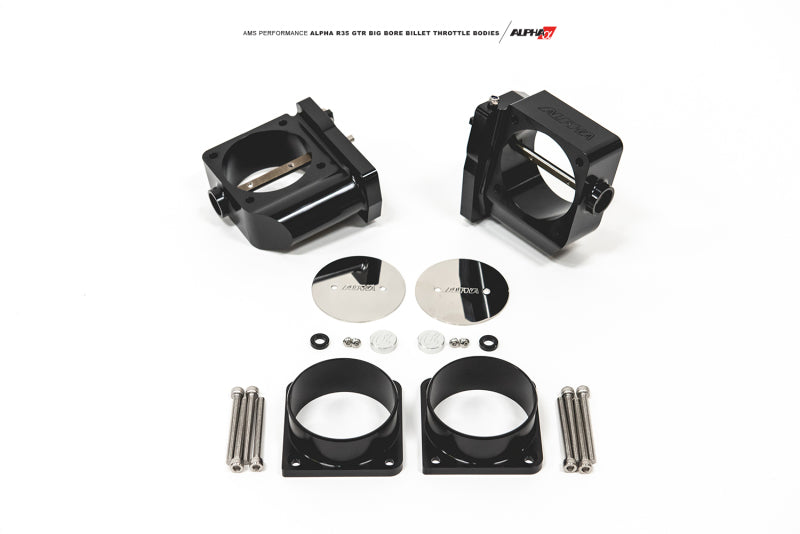 AMS Performance 2009+ GT-R R-35 Alpha CNC Big Bore Throttle Body Set w/ Standard Hose Flanges ALP.07.08.0006-3 ALP.07.08.0006-3 Photo - Primary