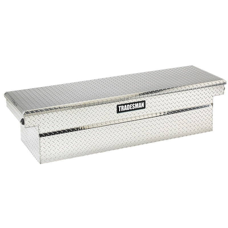 Tradesman Aluminum Single Lid Cross Bed Truck Tool Box Deep Well/Push Button (71in.) - Brite 9100DBPB 9100DBPB User 1