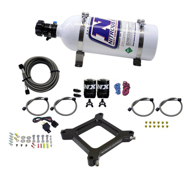 Nitrous Express 4150 Assassin Plate Pro Power Nitrous Kit (100-500HP) w/5lb Bottle 67540-05 67540-05 Photo - Primary