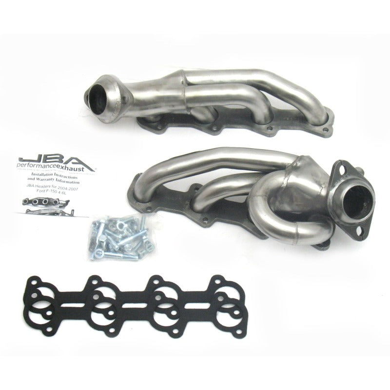 JBA 04-08 Ford F-150 4.6L 2V 1-1/2in Primary Raw 409SS Cat4Ward Header 1687S 1687S Photo - Primary