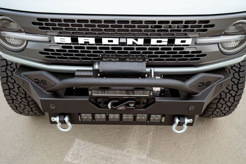 DV8 Offroad 2021+ Ford Bronco Modular Front Bumper Winch Capable w/ Auxiliary Light Mounts FBBR-02 FBBR-02 User 1
