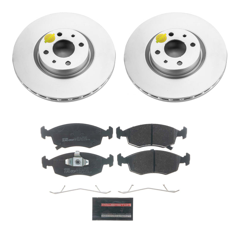 Power Stop 13-18 Fiat 500 Front Euro-Stop Brake Kit ESK7168 ESK7168 Photo - Primary