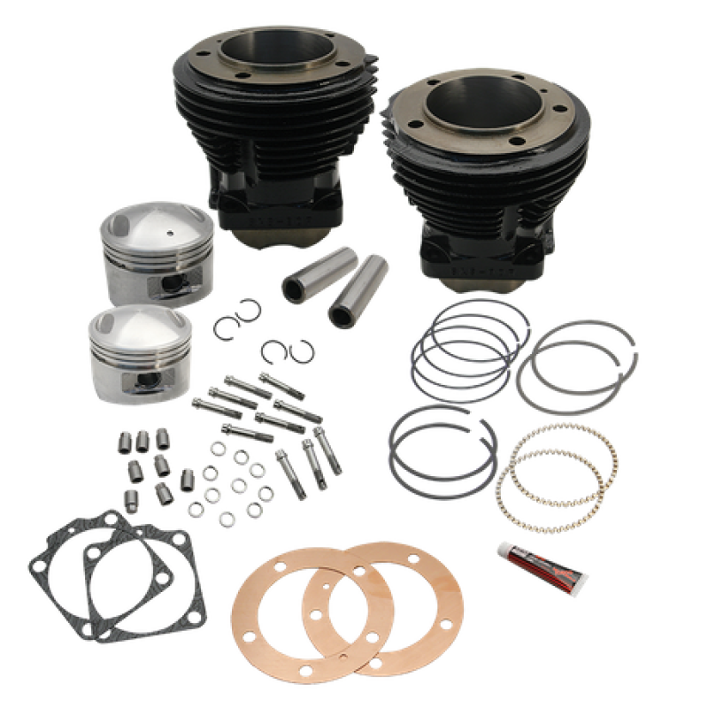 S&S Cycle 66-84 BT 98in 3-5/8in Big Bore Cylinder & Piston Kit For S&S SH98 Engines - Gloss Black 91-9201 91-9201 User 1