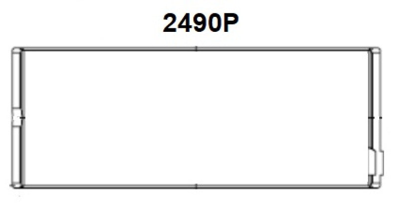 ACL 392 Chrysler Rod Bearing STD Engine Connecting Rod Bearing Set 8B2490P-STD 8B2490P-STD Technical Drawing