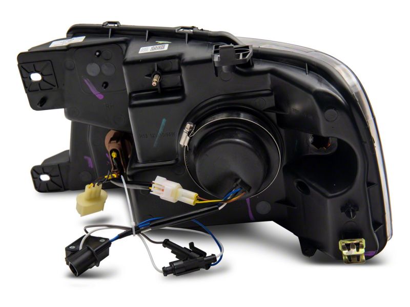 Raxiom 04-08 Ford F-150 Axial Series Projector Headlights w/ SEQL LED Bar- Blk Housing (Clear Lens) T566364 T566364 Photo - Close Up