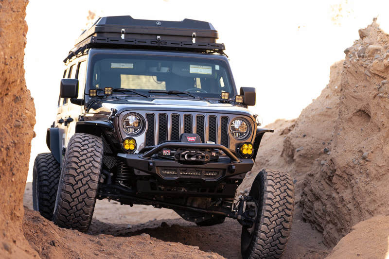 DV8 Offroad 18-23 Wrangler JL/Gladiator JT Spec Series Front Bumper FBJL-09 FBJL-09 Photo - Unmounted